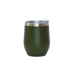 NEW CREATIVE GIFTS INTERNATIONAL stemless wine tumbler in olive